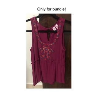 🔓🟢 4 FOR $20 Casual Sleeveless Top (Magenta)